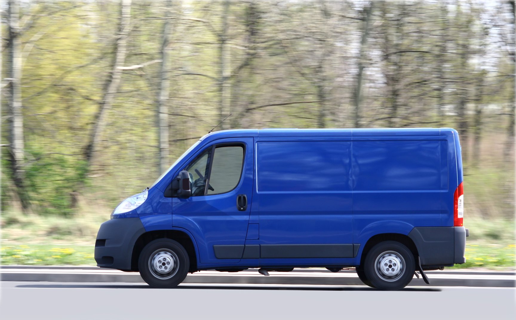 Blue Van Speeding